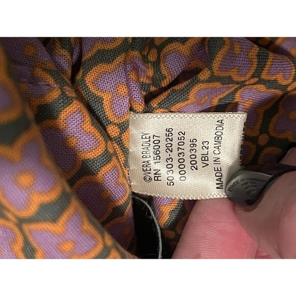 EUC Vera Bradley Original Small Tote Gemstone Paisley - Picture 11 of 15